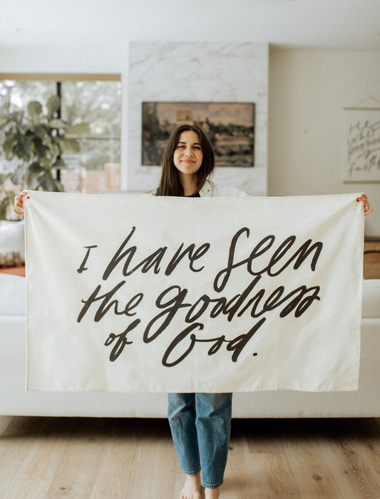 "I Have Seen" Canvas Banner