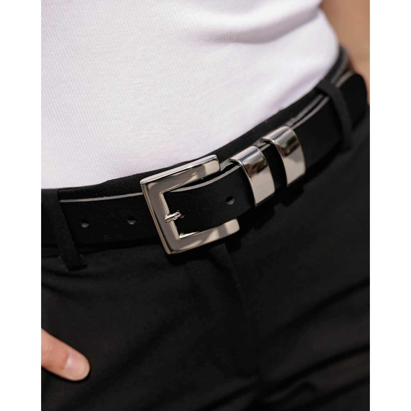 Dalia | Luxe Belt w/ Silver Buckle