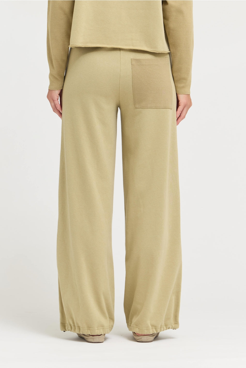 Ribbed Patchwork Pants