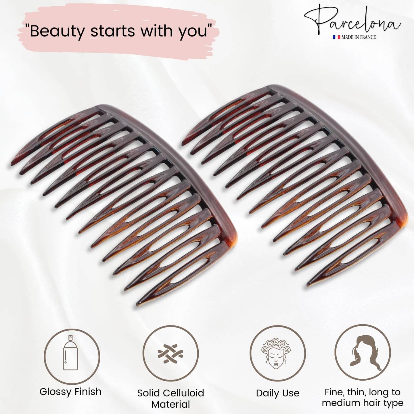 Small Curved Side Hair Comb