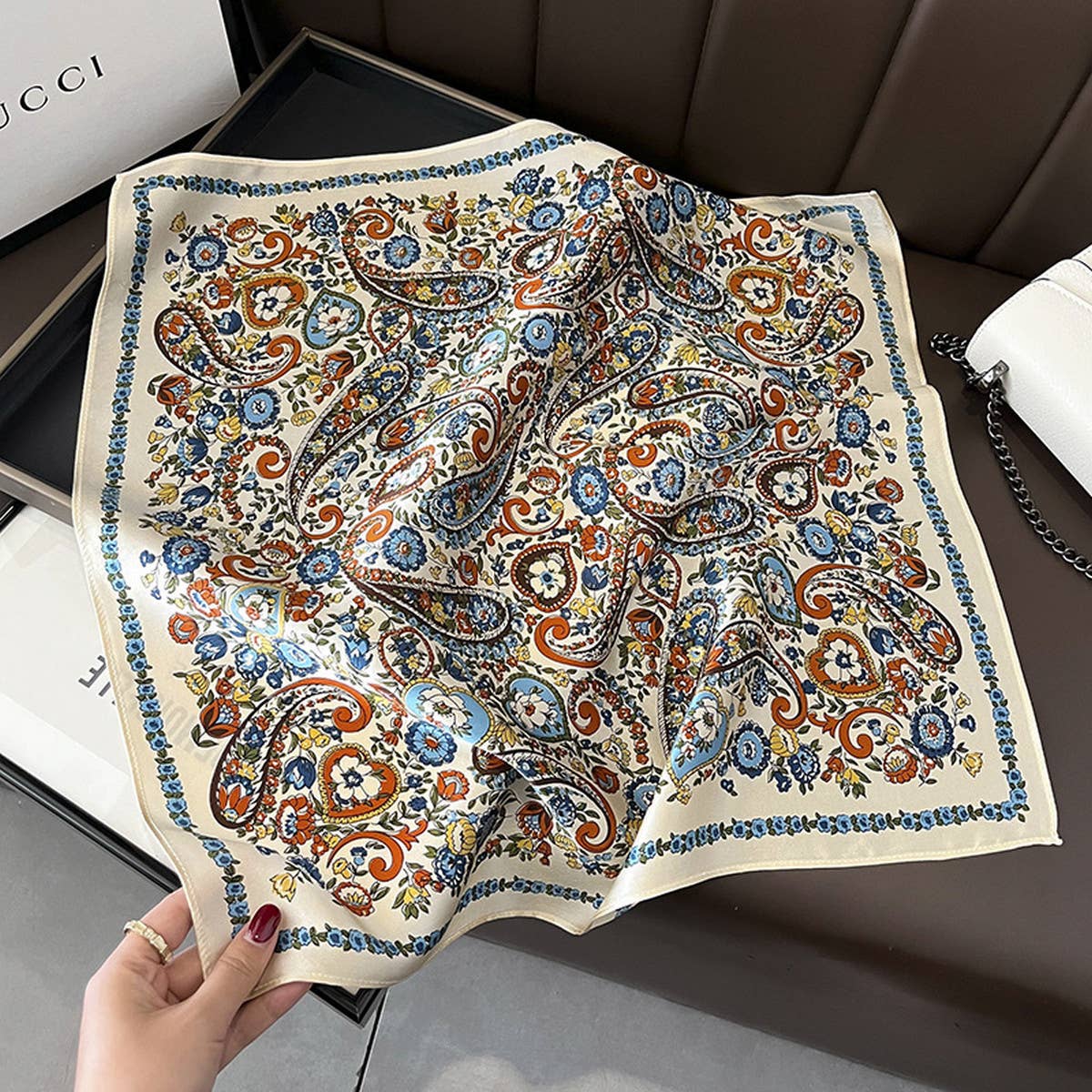 Hometown Honey Silk Scarf