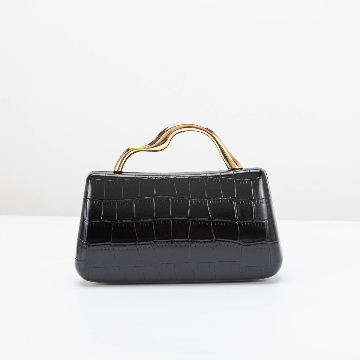 Manon Black Top Handle Bag