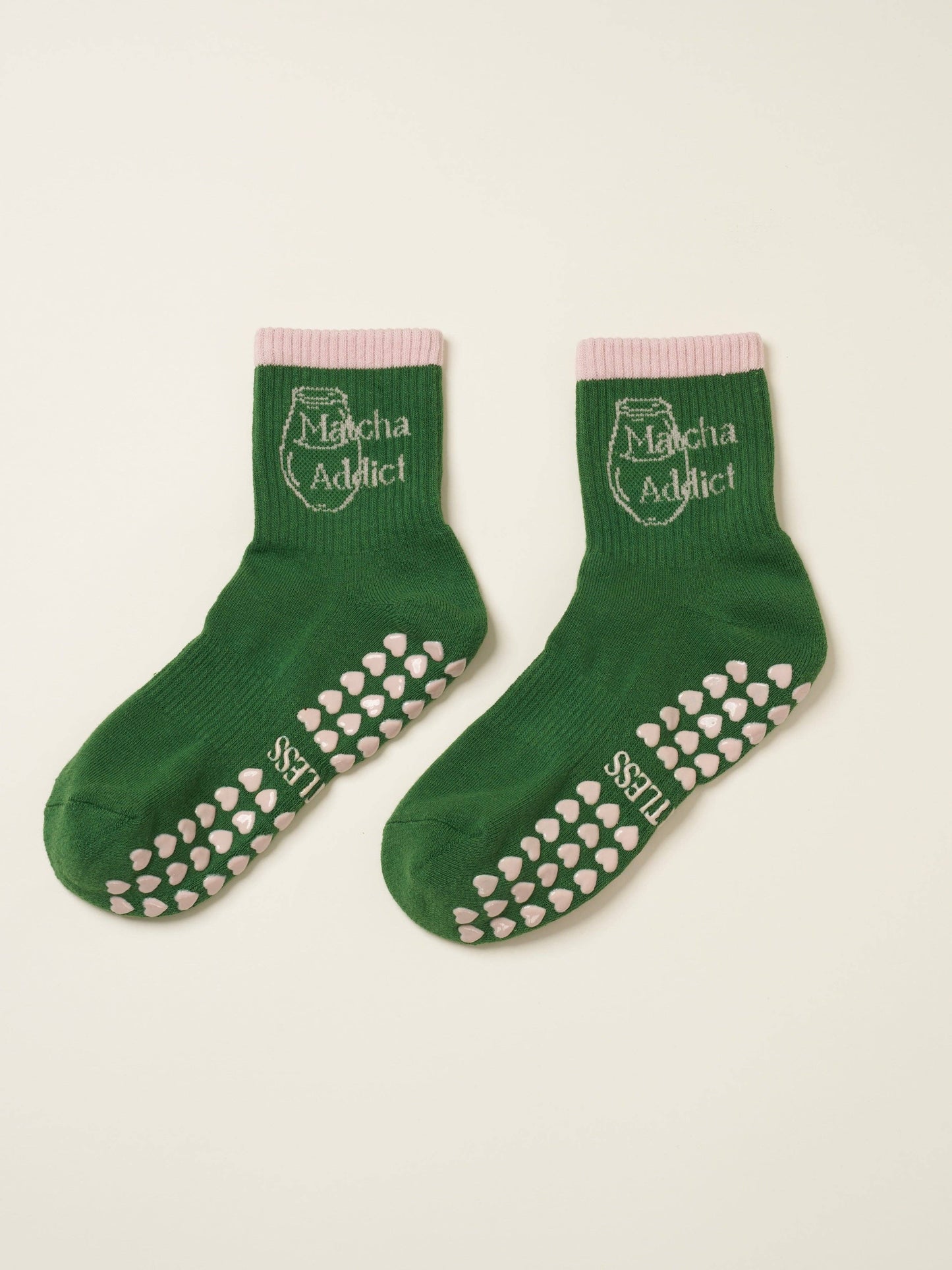 🍵 Matcha Addict Grip Sock