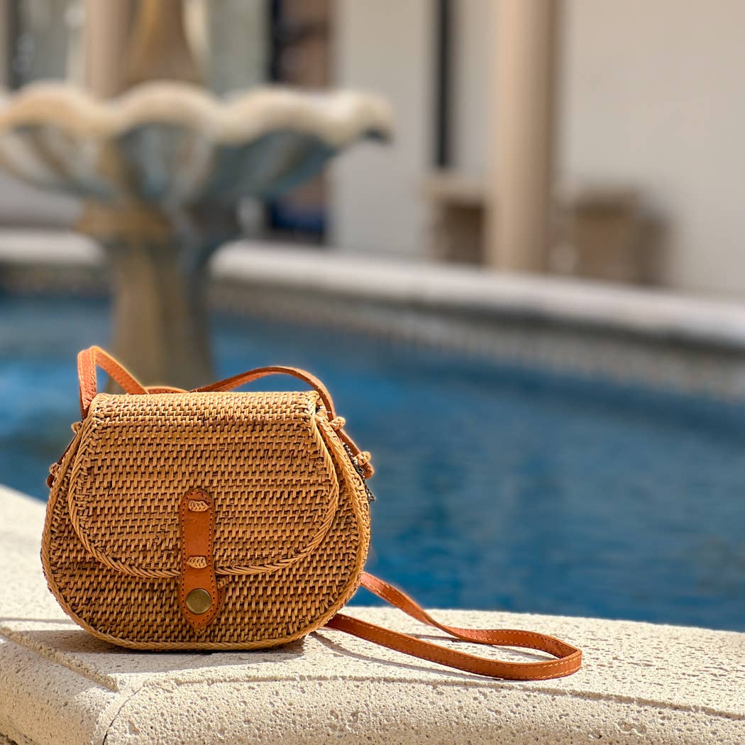 Ata Vine Saddle Bag Crossbody