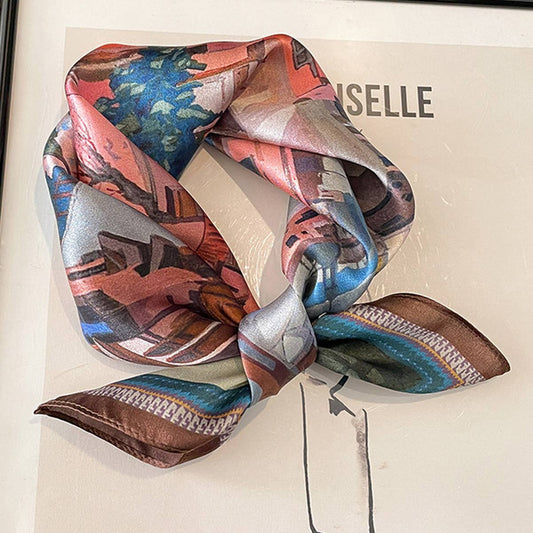 Spring Painting Silk Scarf