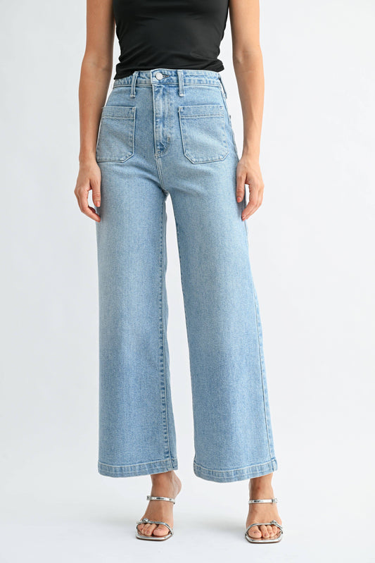 Patch Pocket Wide Leg