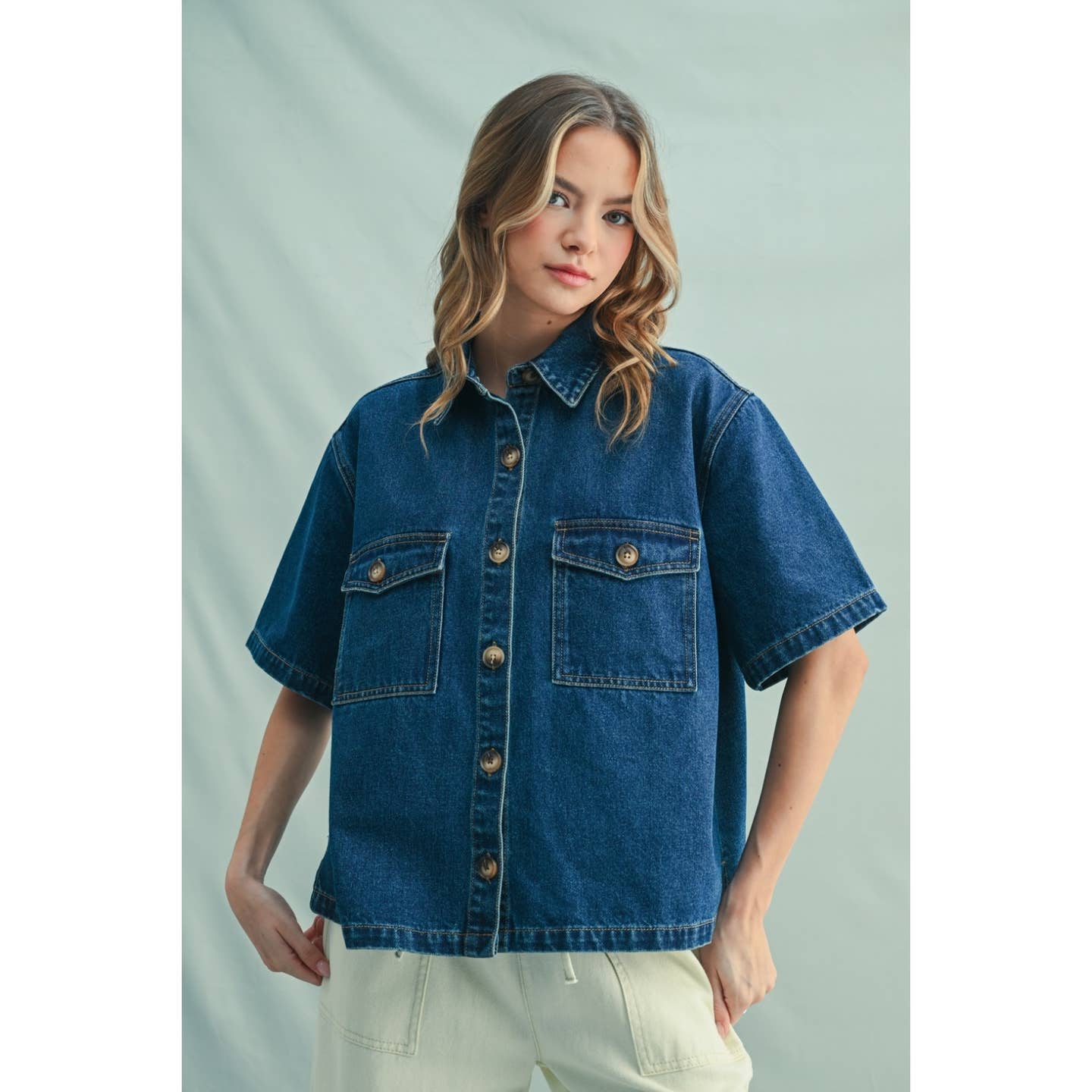 Denim Button Up