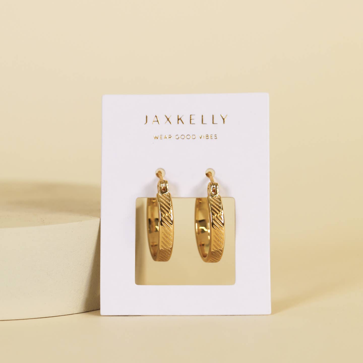 Textured Gold Hoops
