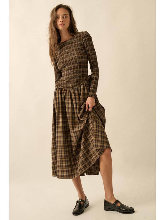 Smocked Midi Dress