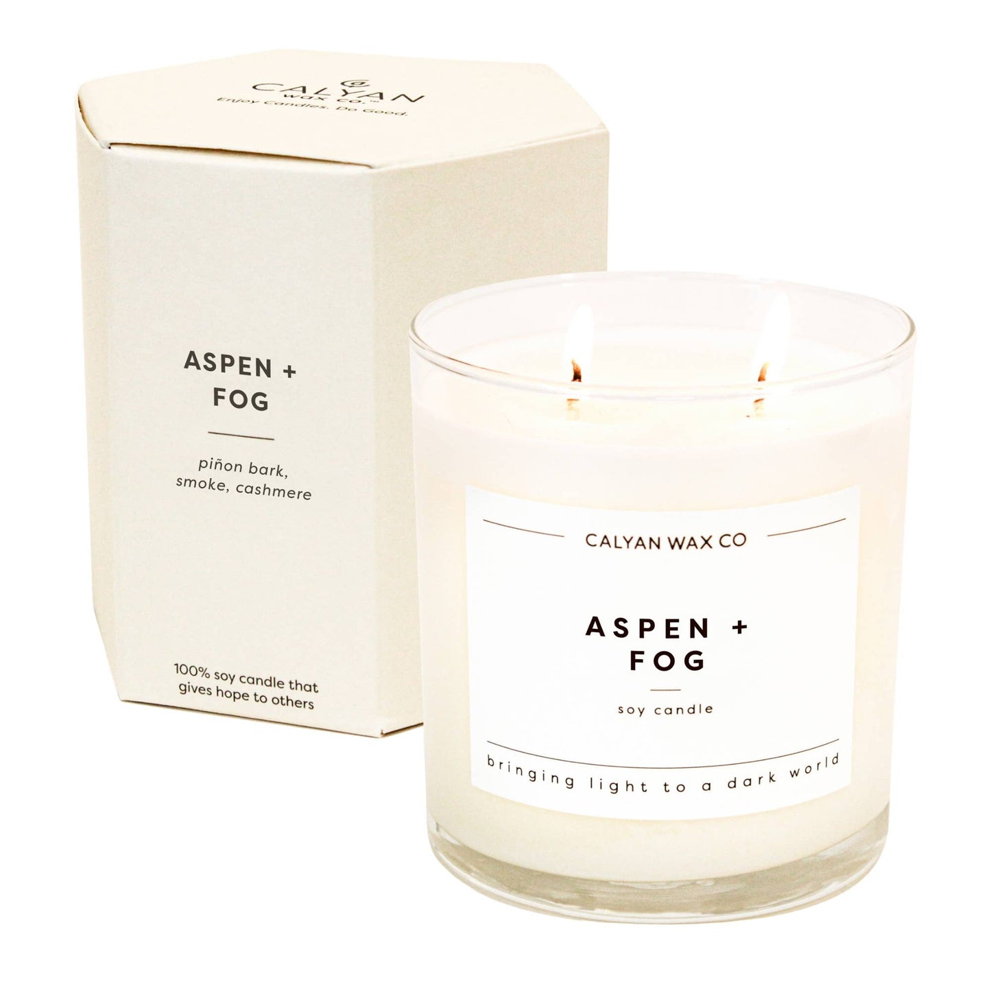 Aspen + Fog - Glass Tumbler Soy Candle