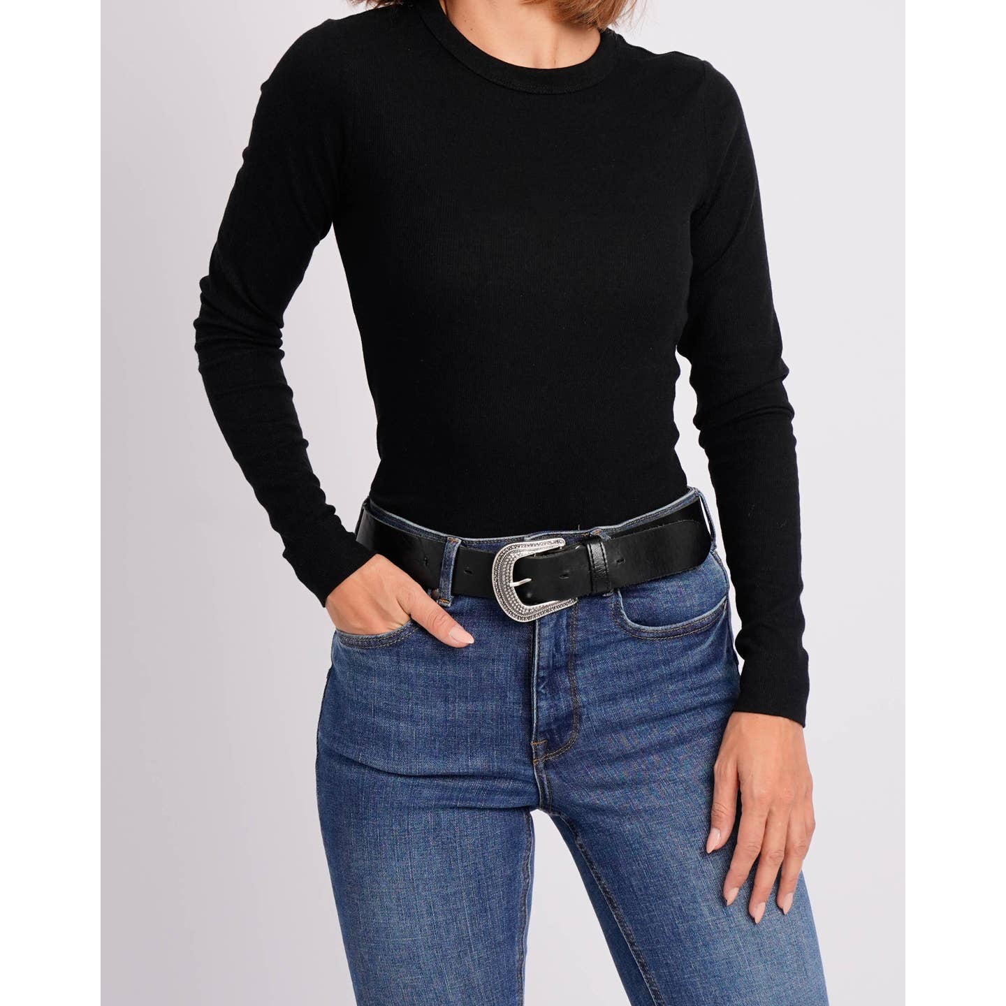 Western Inspired Leather Belt