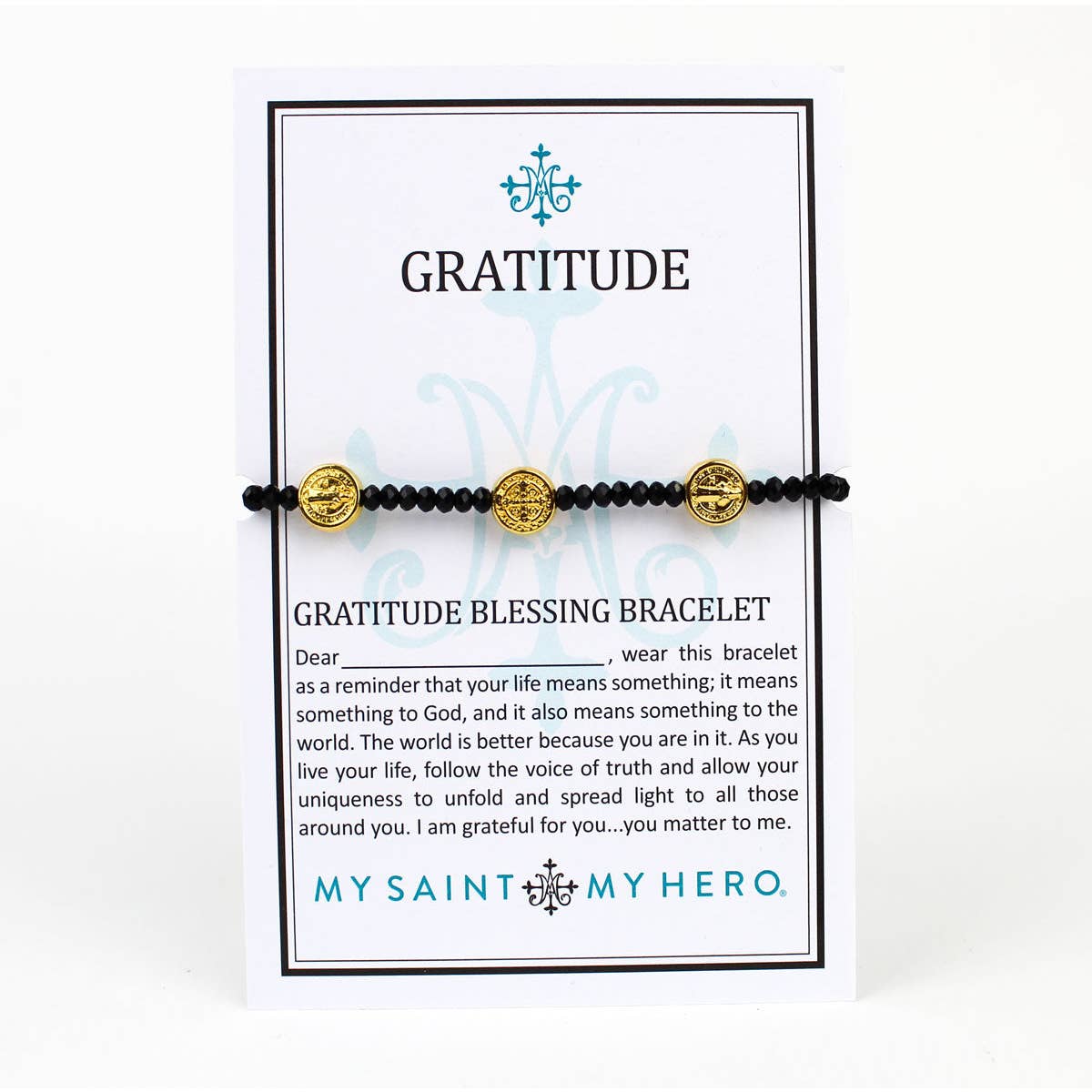 Gratitude Crystal Bracelet ~ Clear