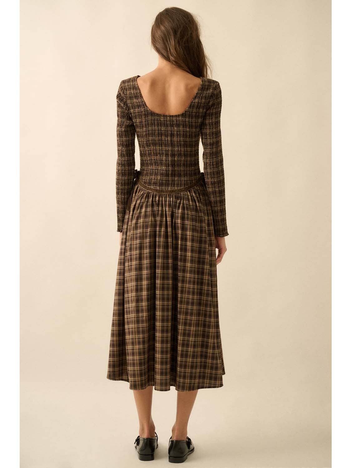 Smocked Midi Dress