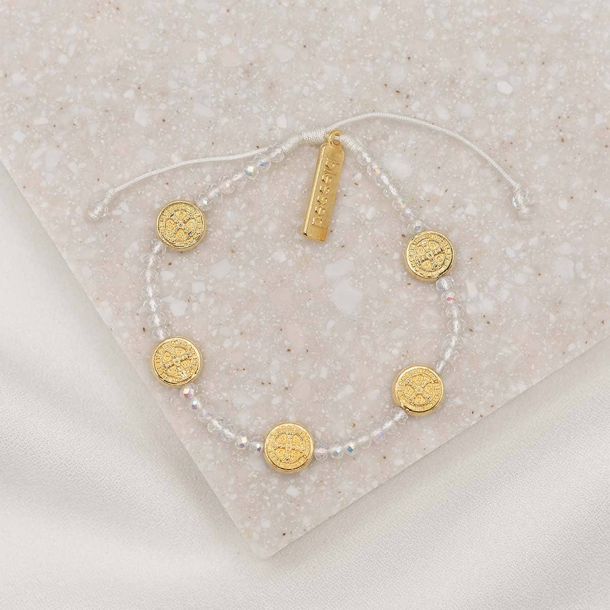 Gratitude Crystal Bracelet ~ Clear