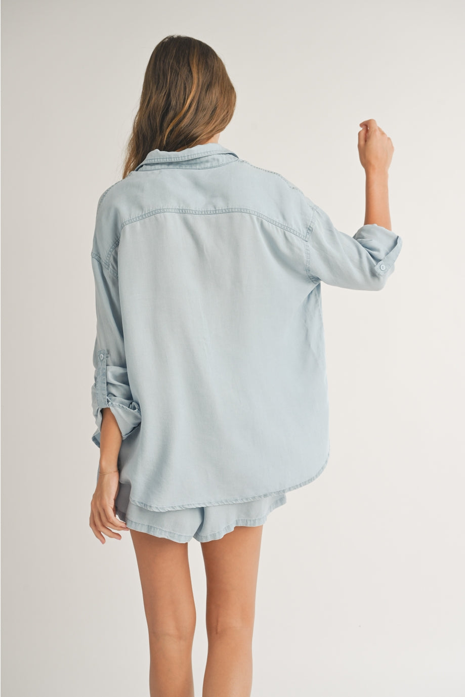 Relaxed Chambray Top