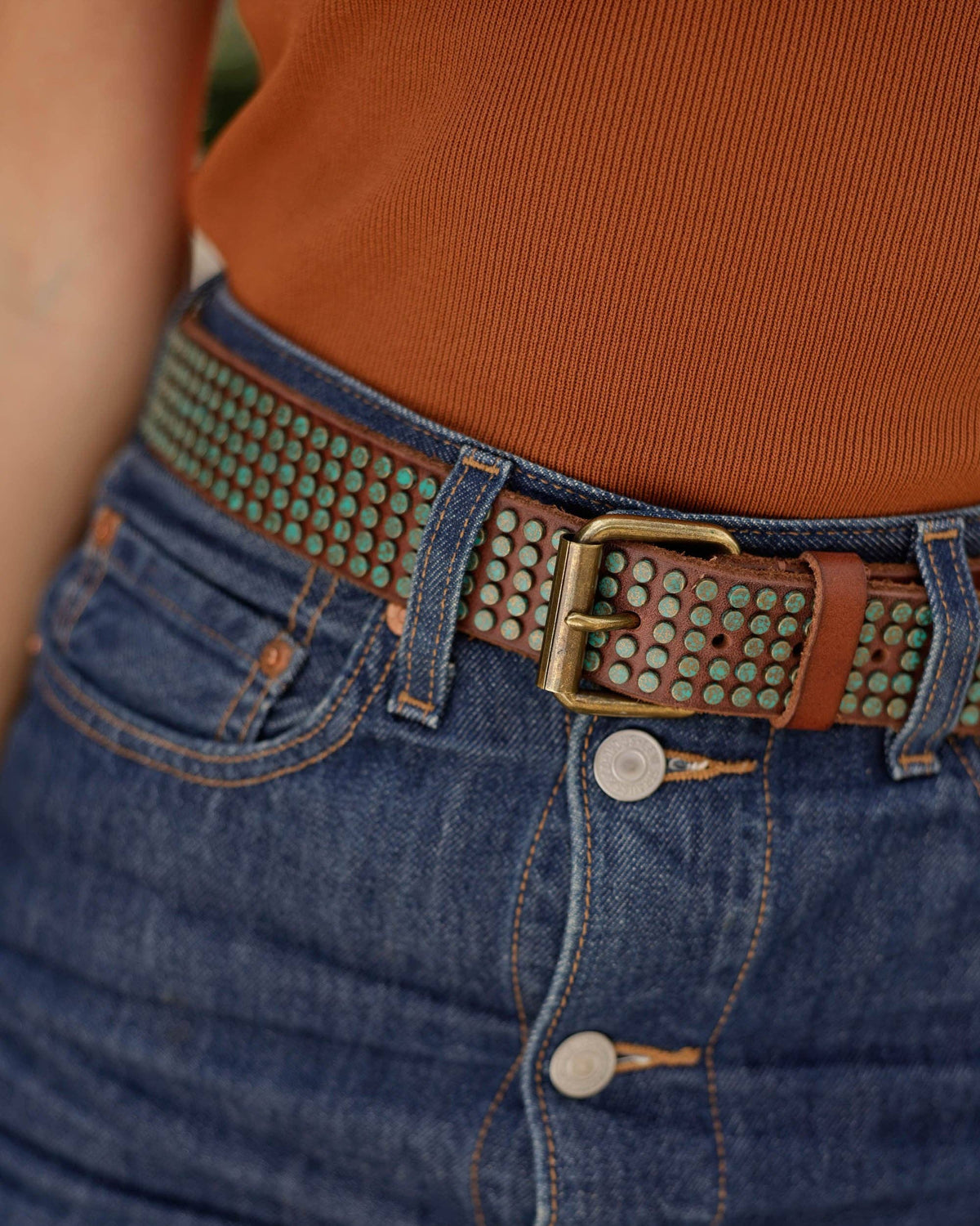 Eden | Studded Bohemian Leather Belt