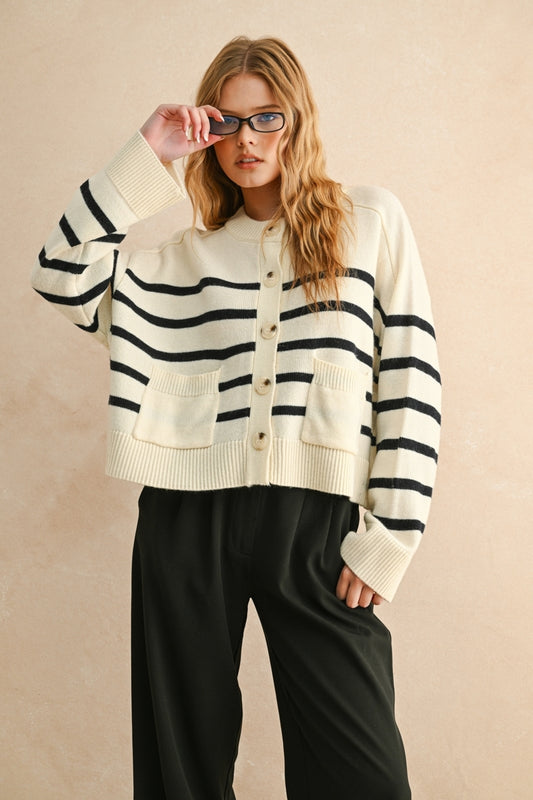 Maci's Stripe Cardigan
