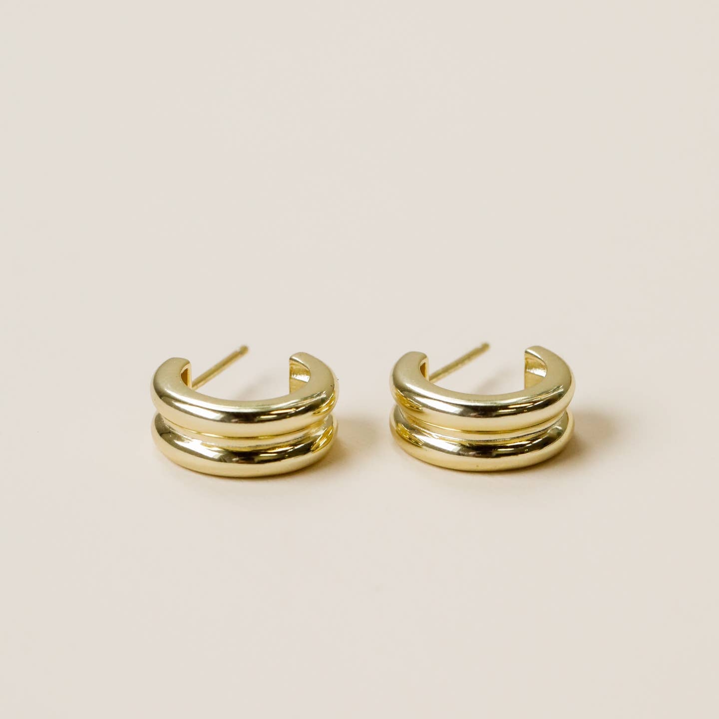 Double Gold Hoop