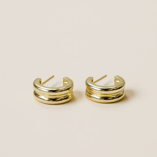Double Gold Hoop