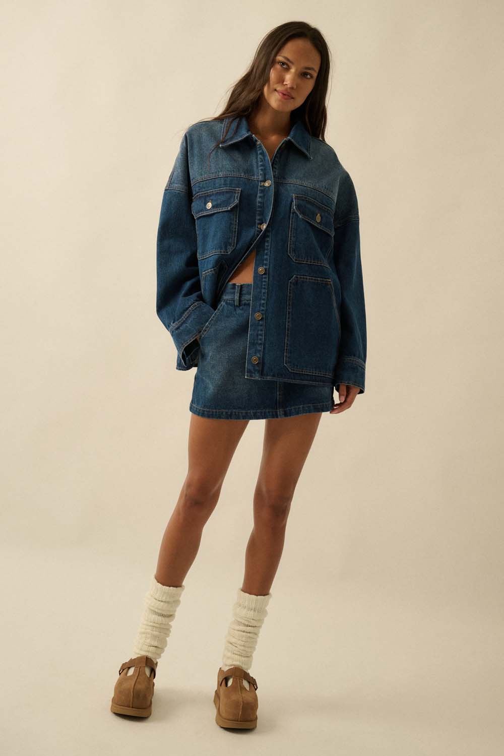 Ombre Denim Jacket