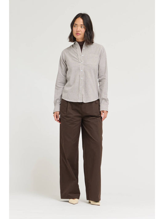 Mocha Stripe Blouse