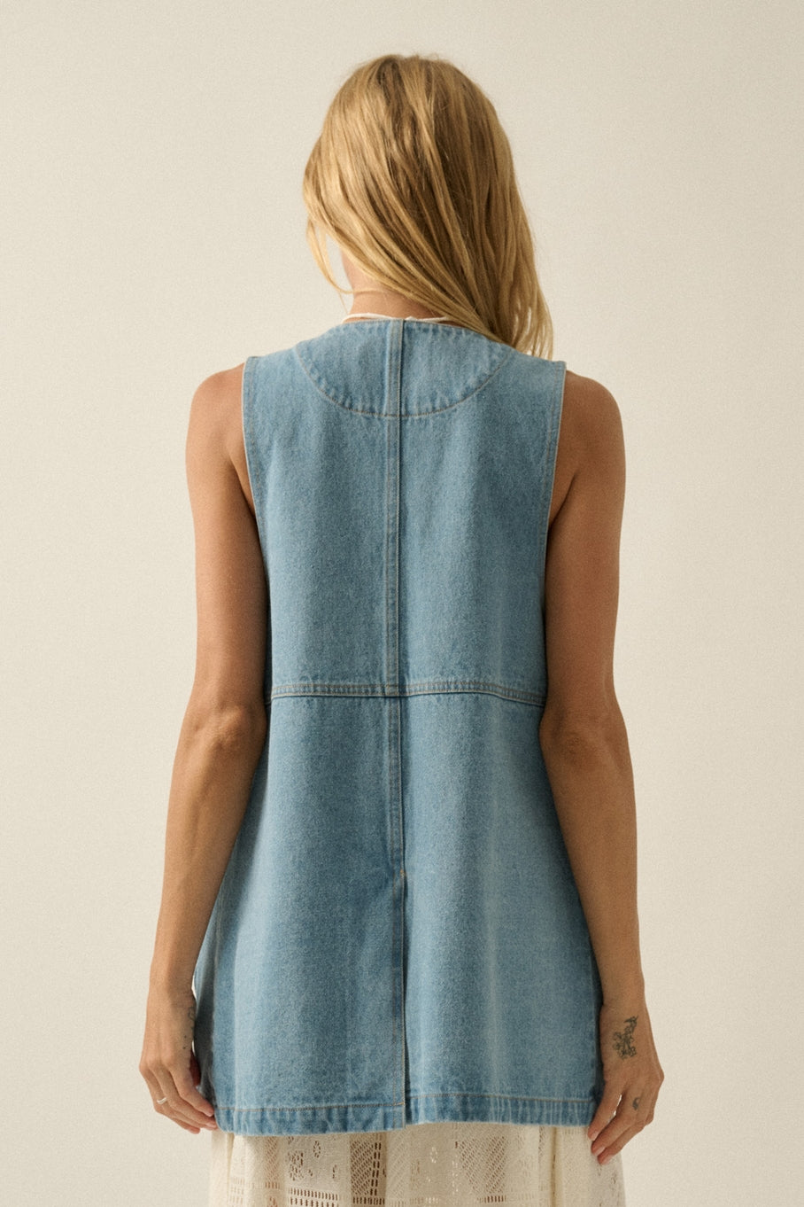 Denim Utility Vest
