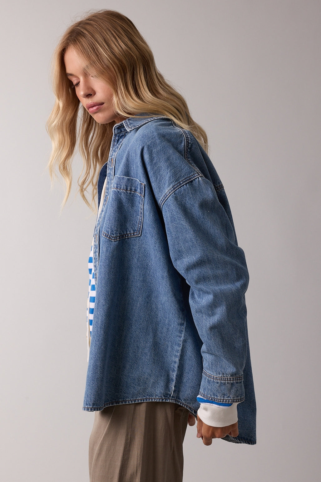 Oversized Denim Shirt