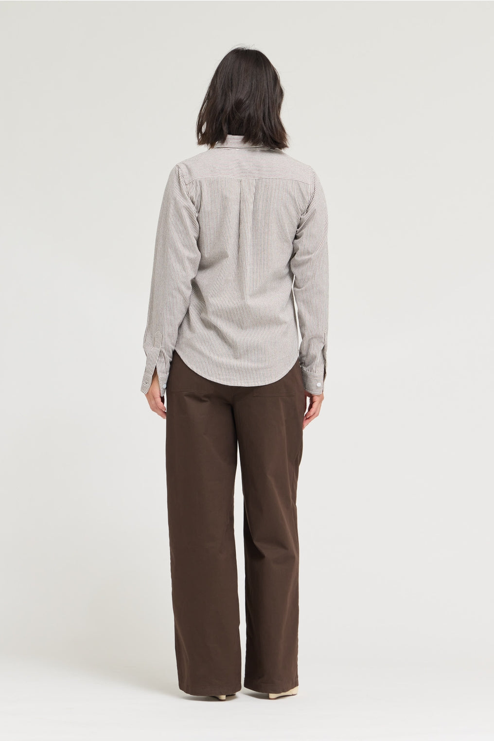 Mocha Stripe Blouse