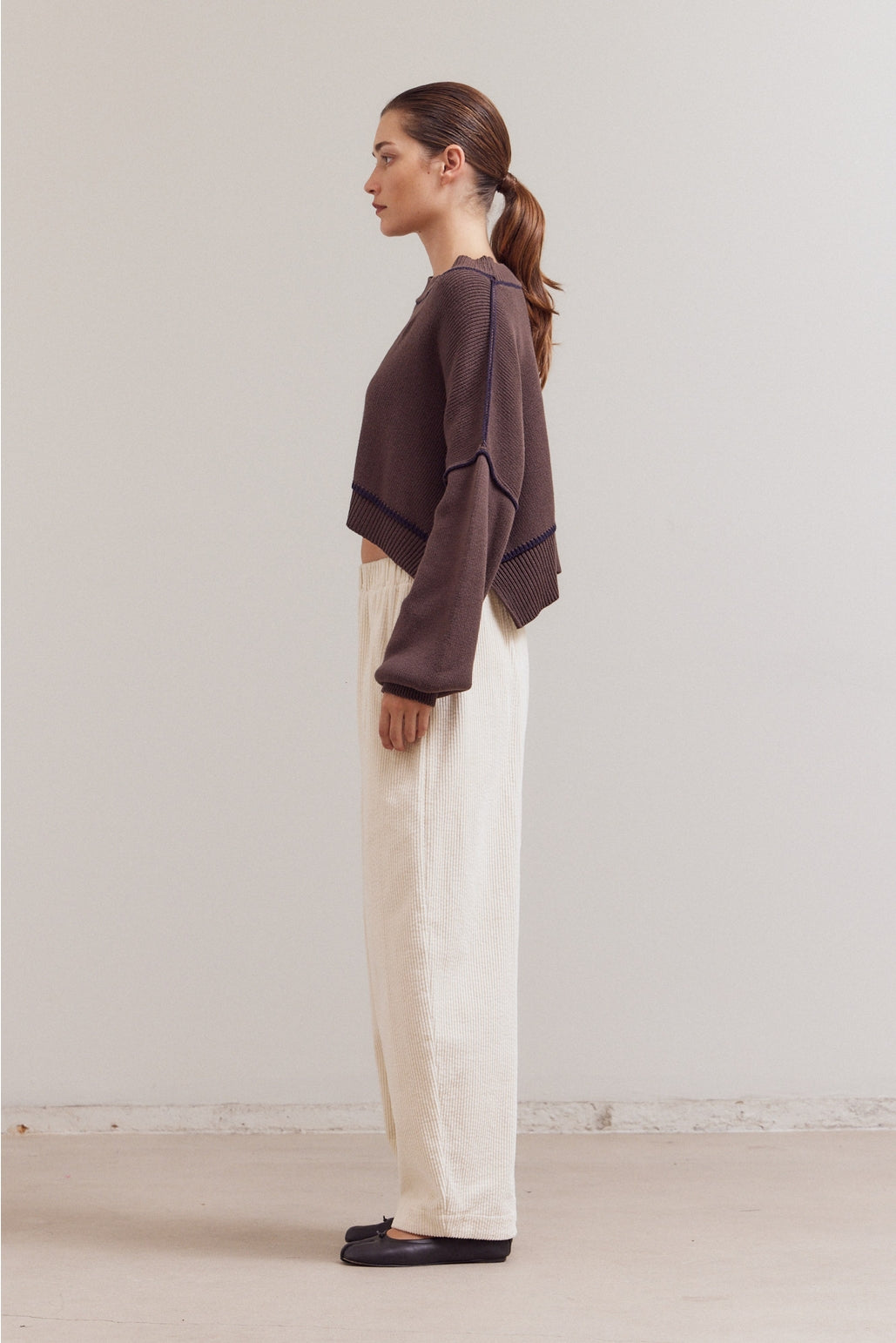Cocoa Cropped Sweater
