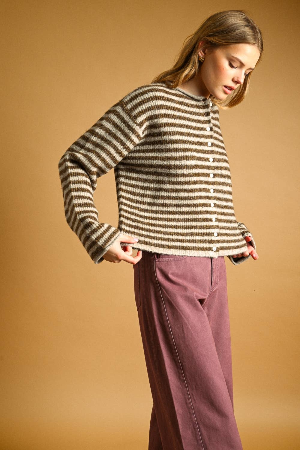 Callie's Striped Cardigan