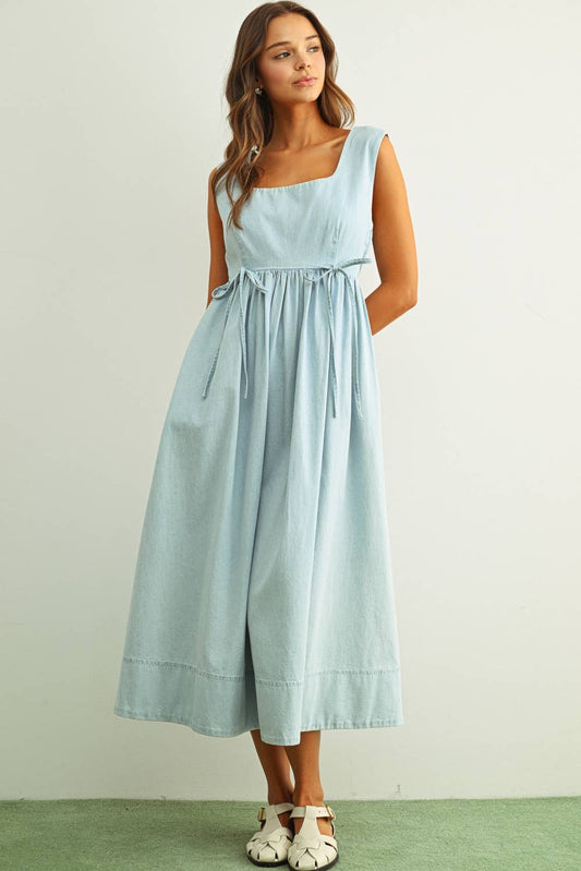 Chambray Midi Dress