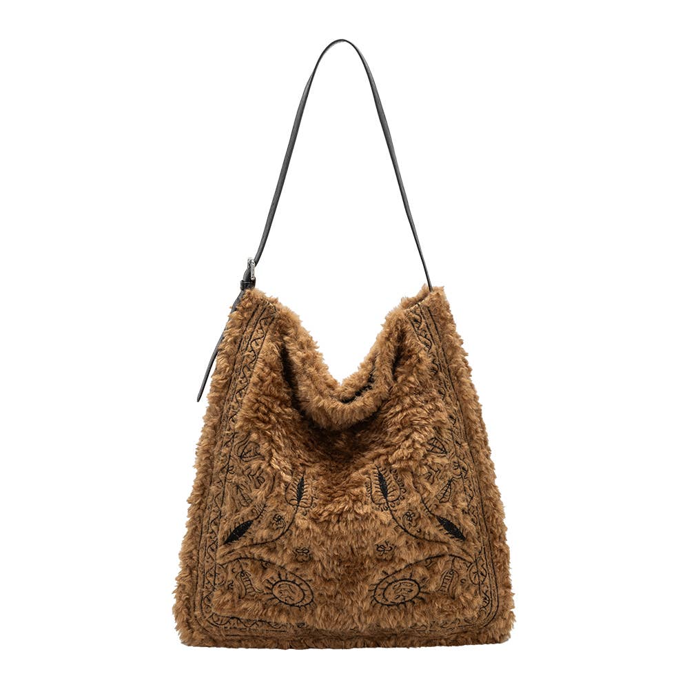 Annie Tan Faux Fur Tote Bag