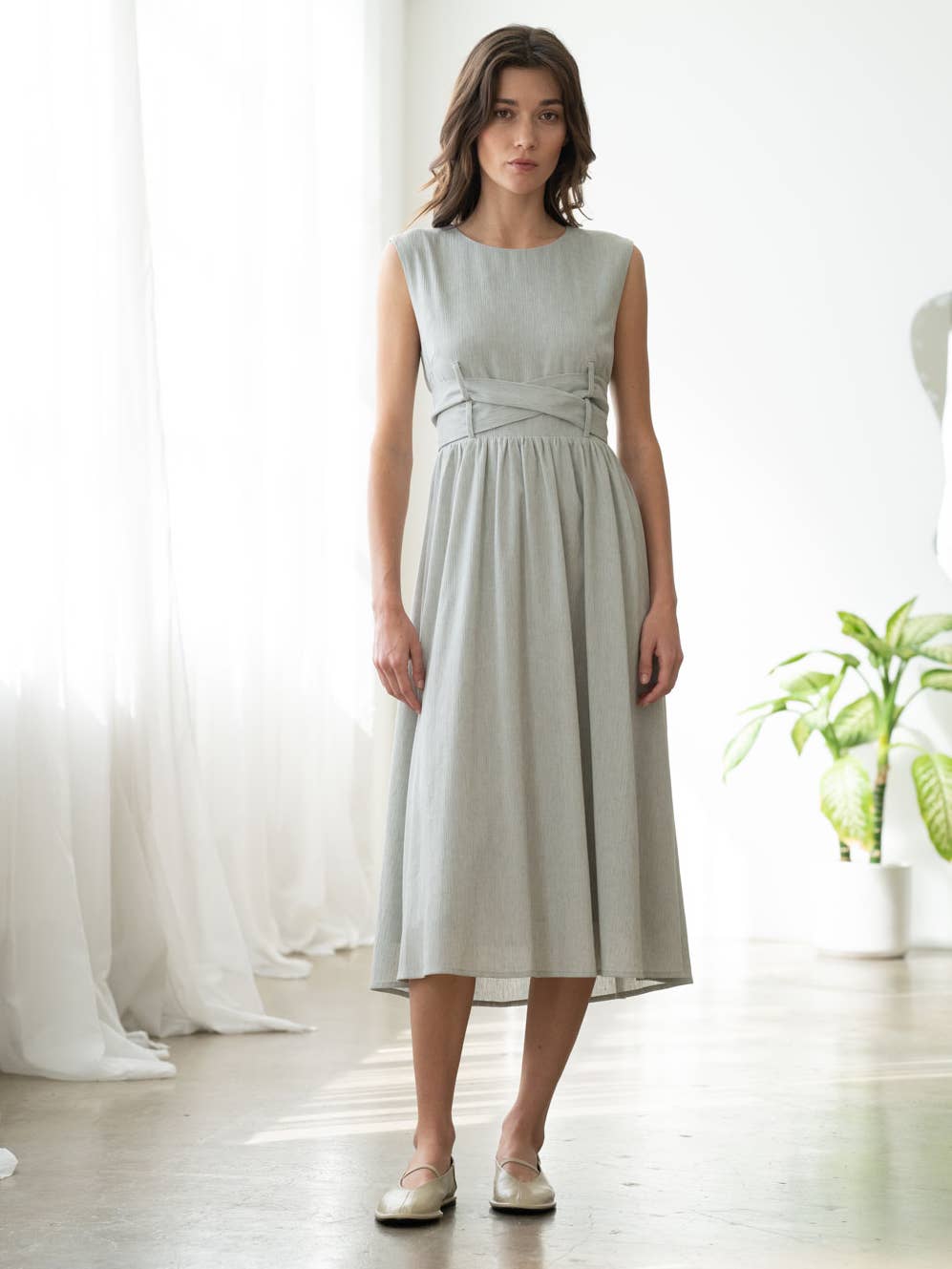Fit & Flare Midi Dress