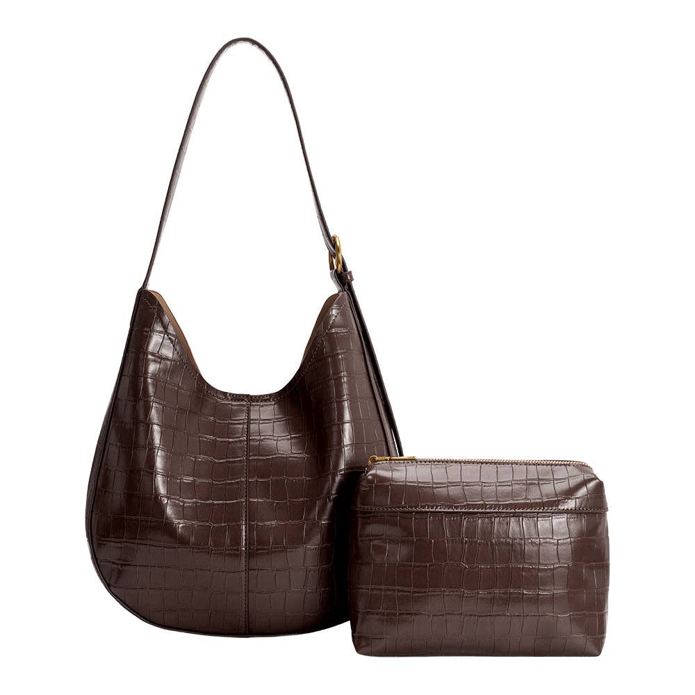 Stefanie Chocolate Shoulder Bag