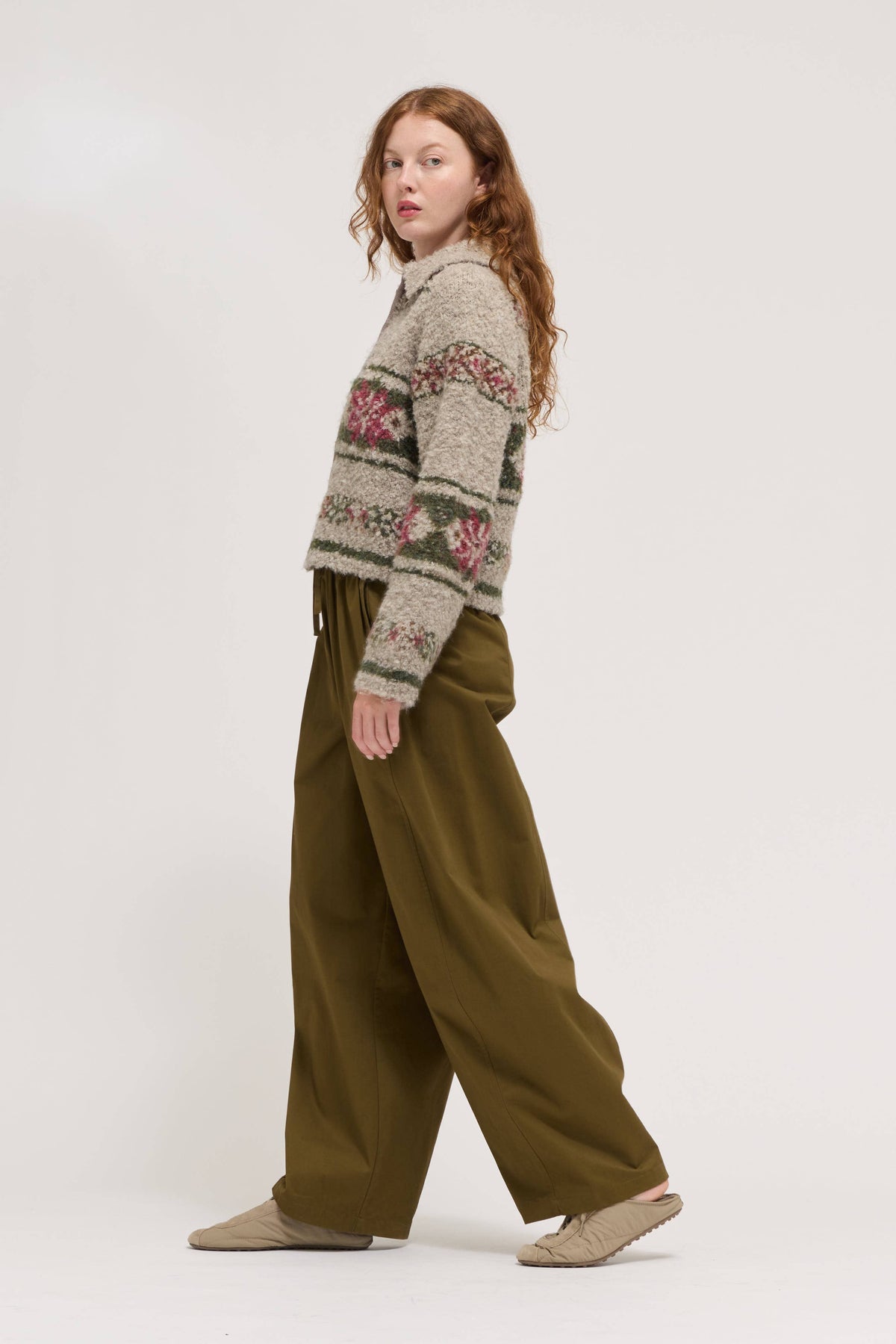 Fair Isle Zip Cardigan