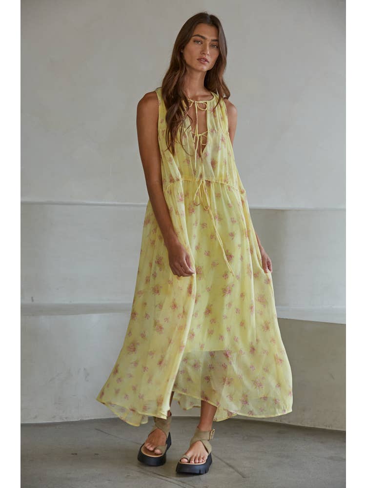 Floral Lemon Midi