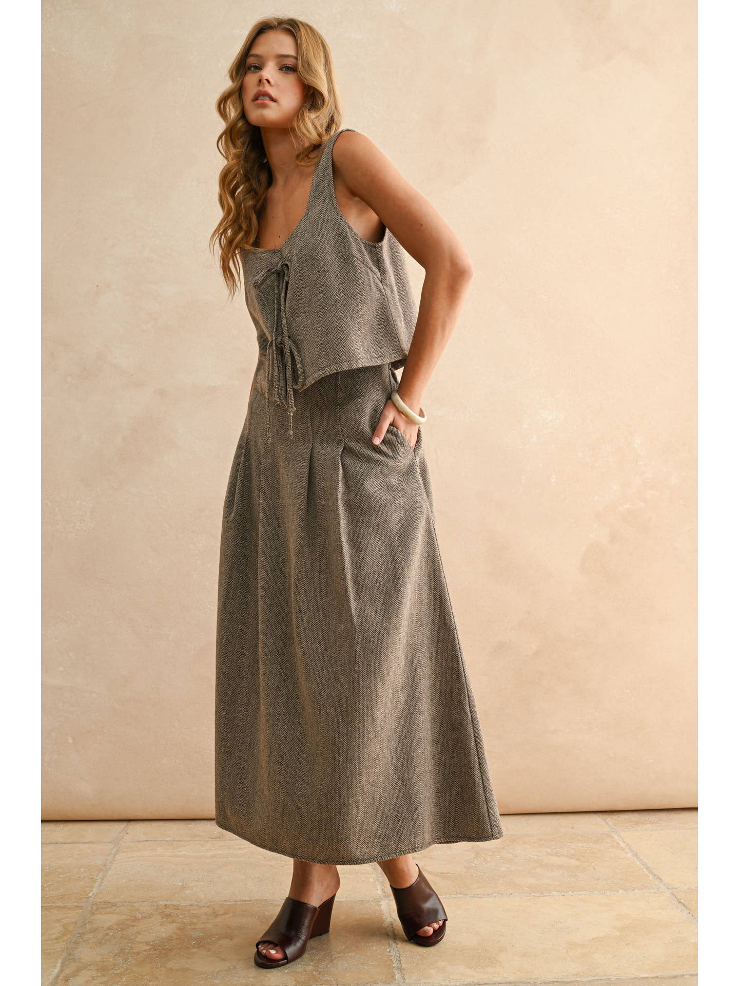 Herringbone Tie Vest