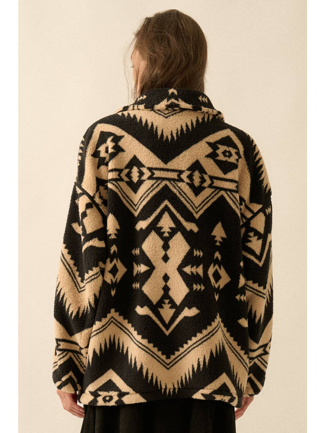 Geometric Sherpa Jacket