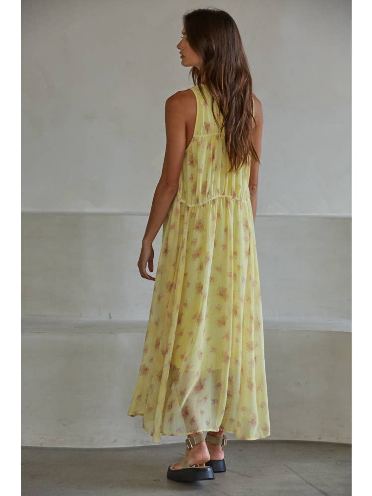 Floral Lemon Midi