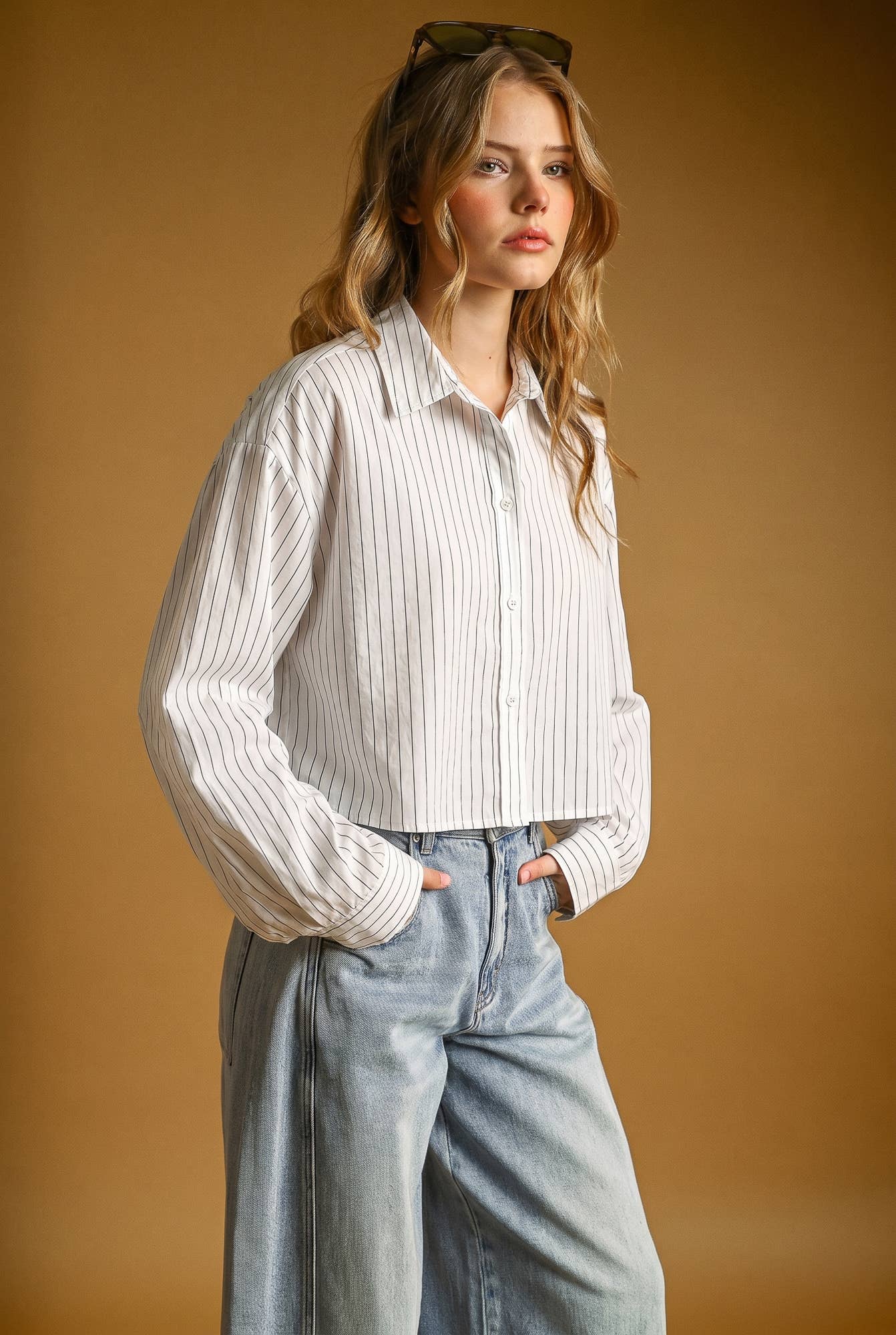 Pinstripe Button Down