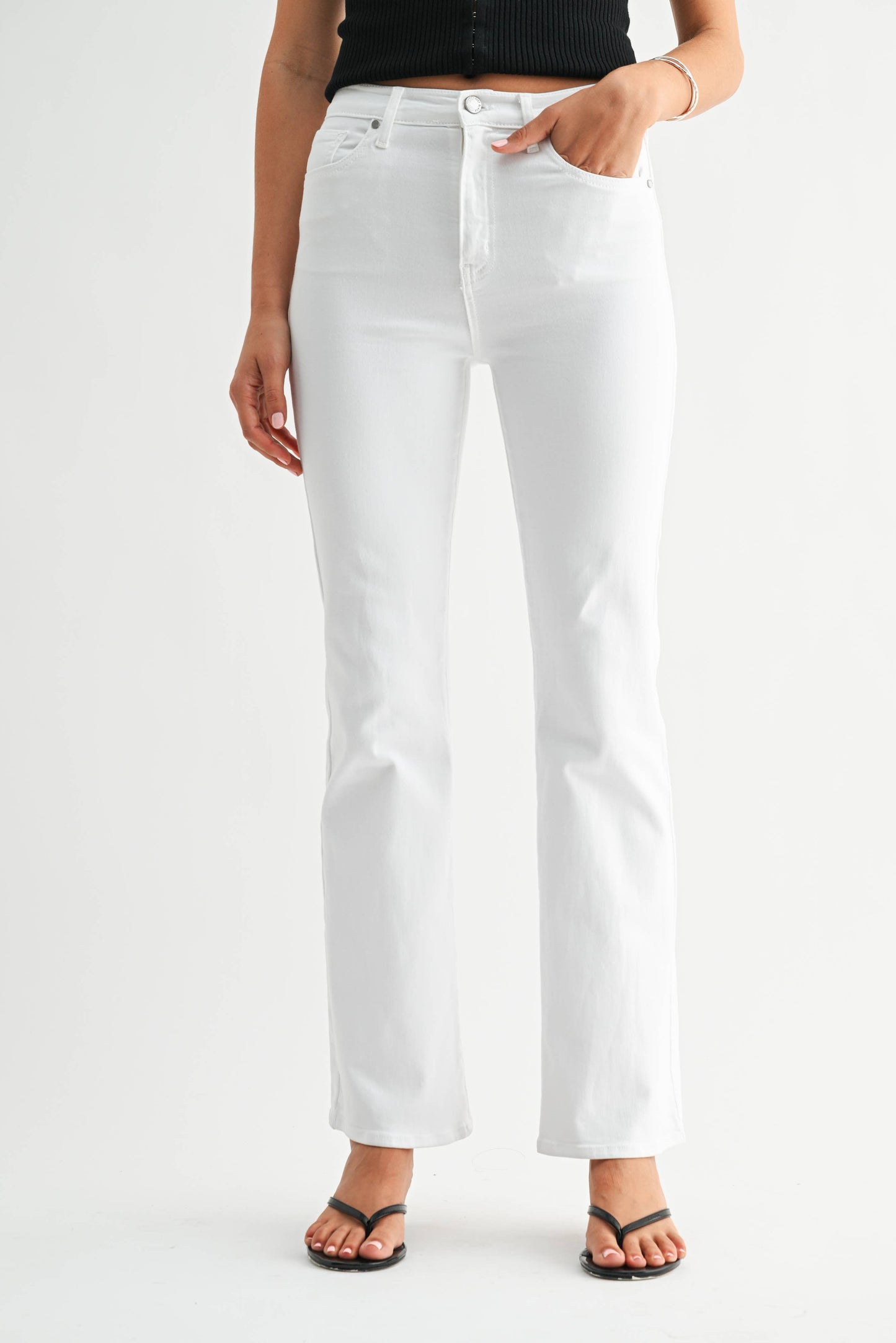 White Vintage Relaxed Slight Flare