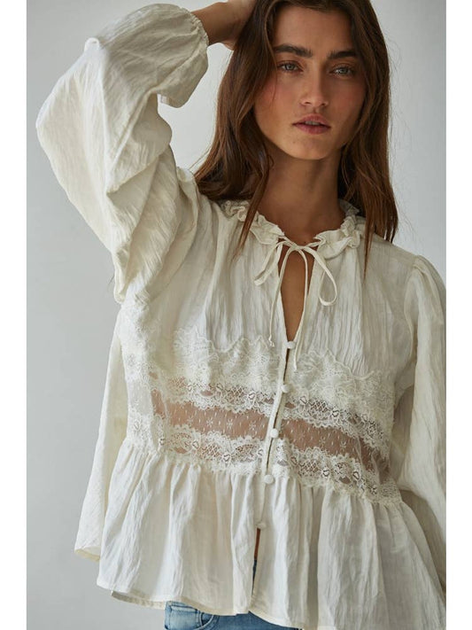 Lacey's Sheer Blouse