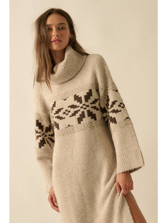 Snowflake Sweater Dress