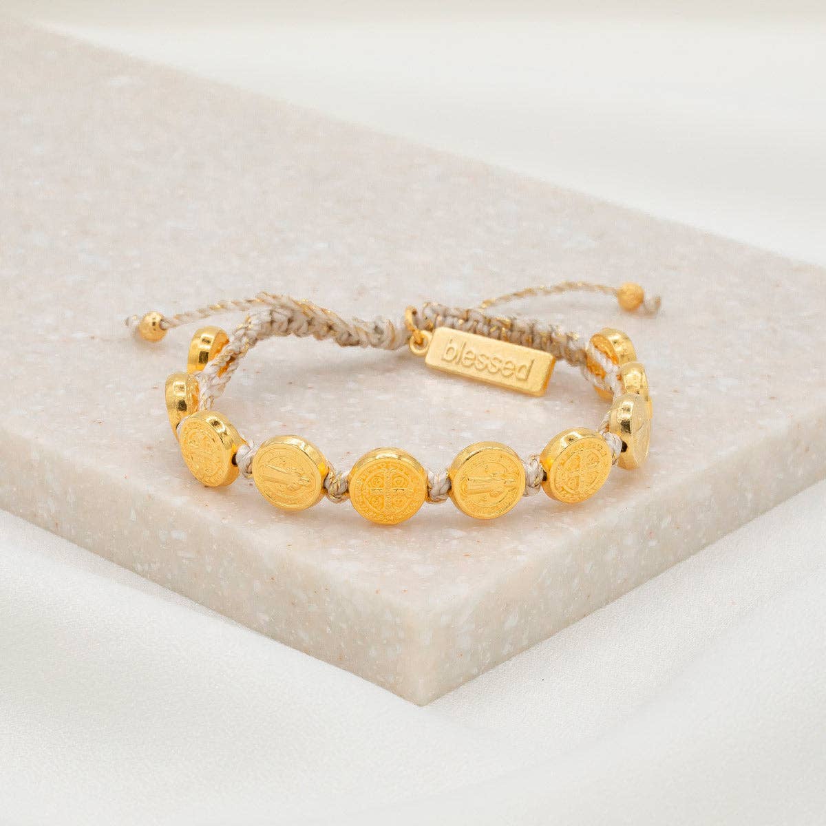 Benedict Blessing Bracelet ~ Gold