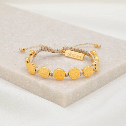 Benedict Blessing Bracelet ~ Gold