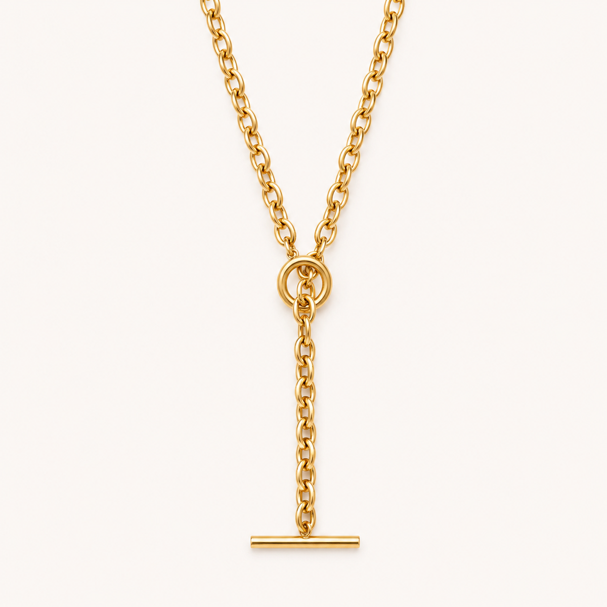 Gold Toggle Lariat
