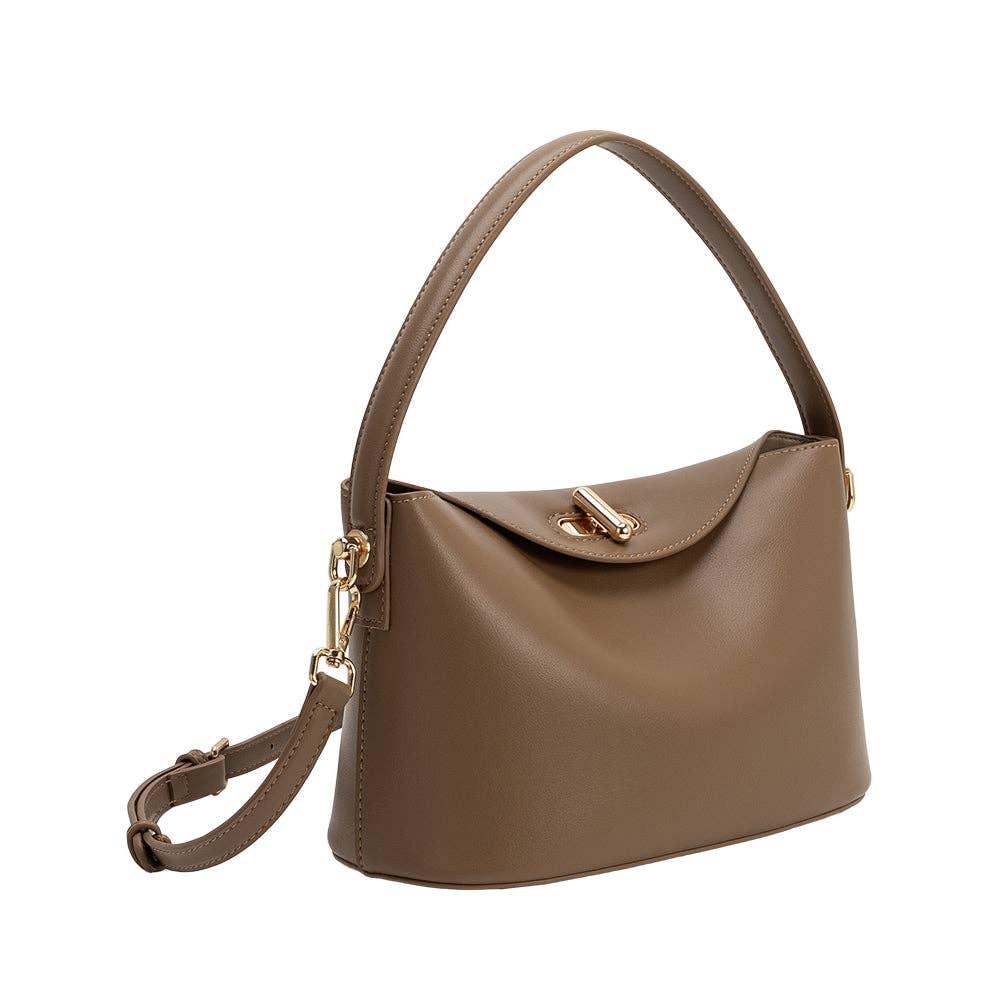 Lana Taupe Crossbody Bag