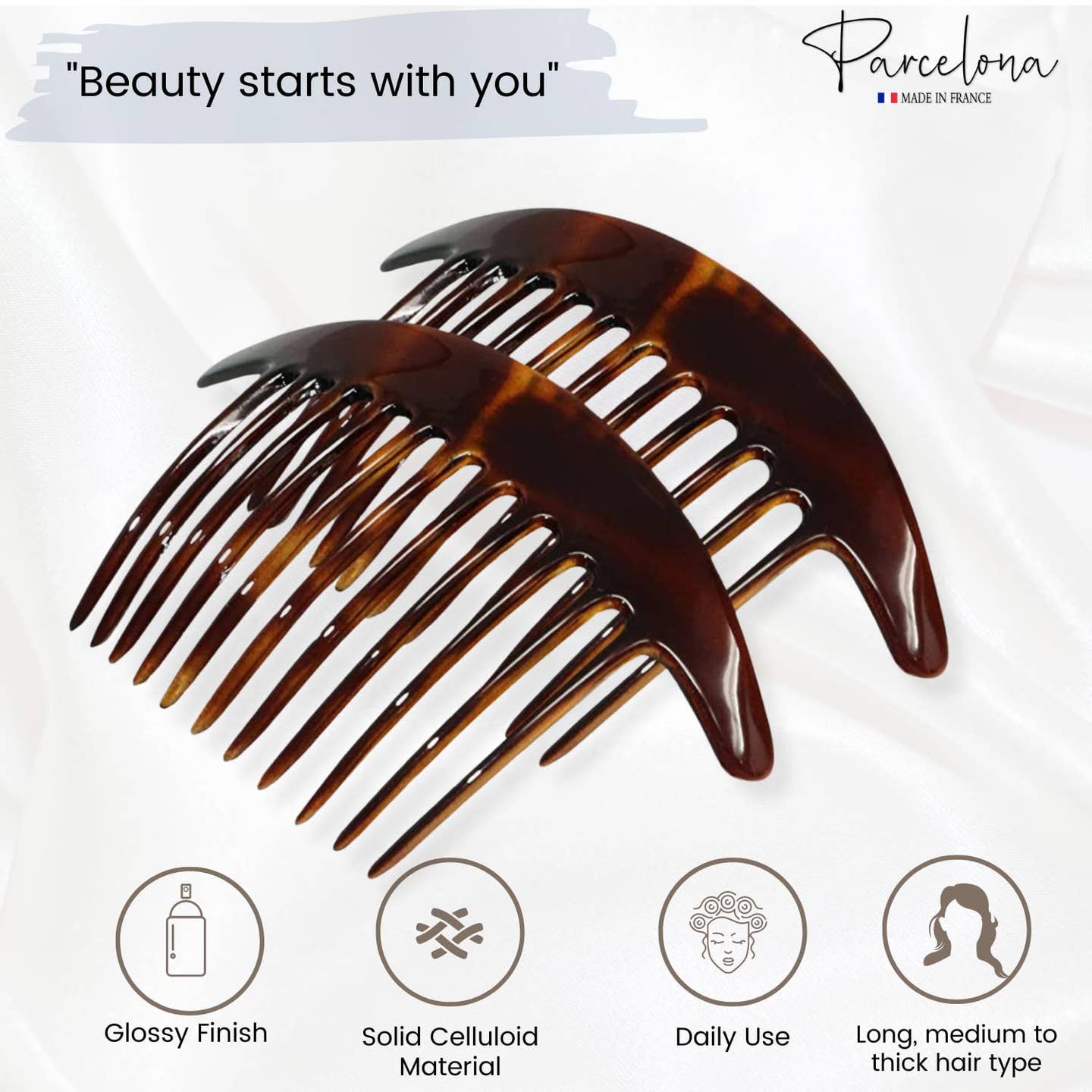 Large Curved  Hair Side Comb