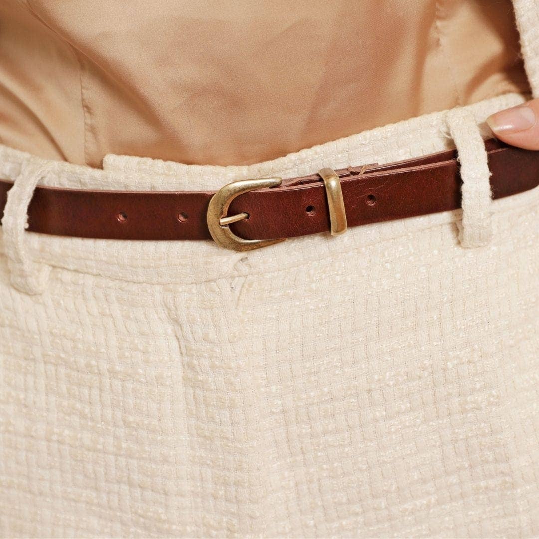 Ank | Classic Skinny Leather Belt