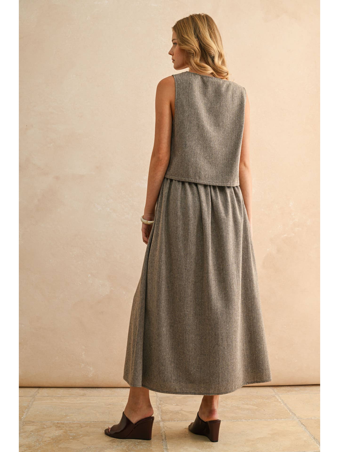 The Herringbone Skirt